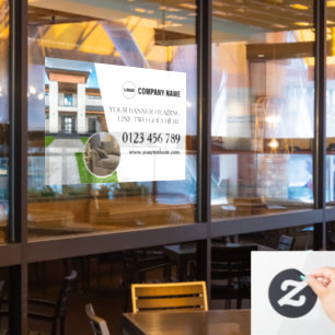 Real Estate Custom Window Cling
