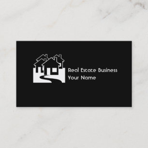 Real Estate customisable houses business cards
