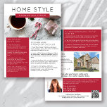 Real Estate December Newsletter Promotional Flyer<br><div class="desc">🏡 This HOME STYLE real estate marketing newsletter will raise your brand awareness and generate new leads. The modern design will catch the eye of your potential clients and let them know that you are the friendly, knowledgeable real estate agent. 📝 The template is easy to edit using the personalisation...</div>