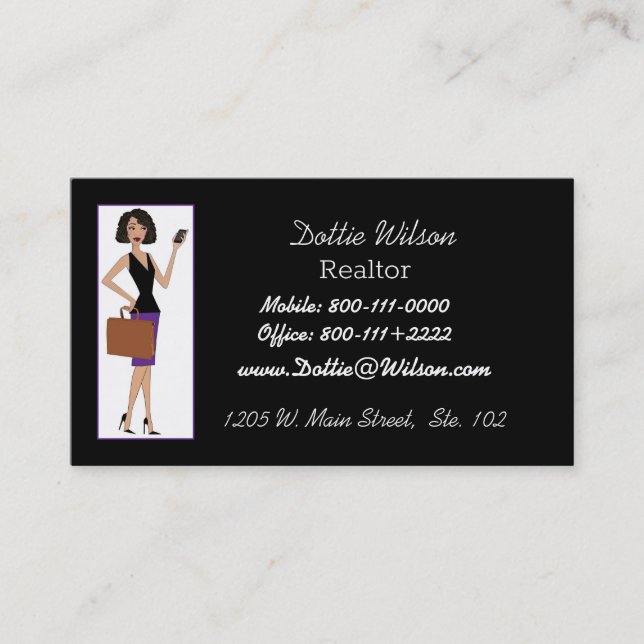 Real Estate Diva Business Card (Front)