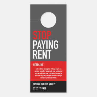 Real Estate Door Hanger