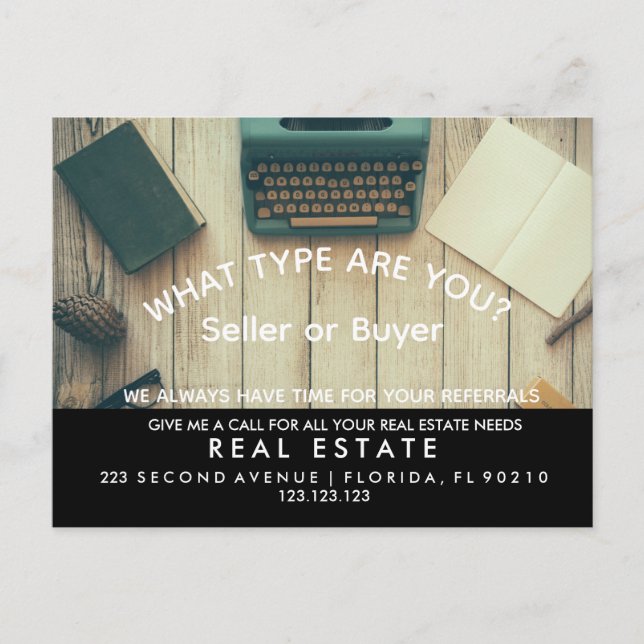 real estate Dream Home Announcement type Postcard (Front)