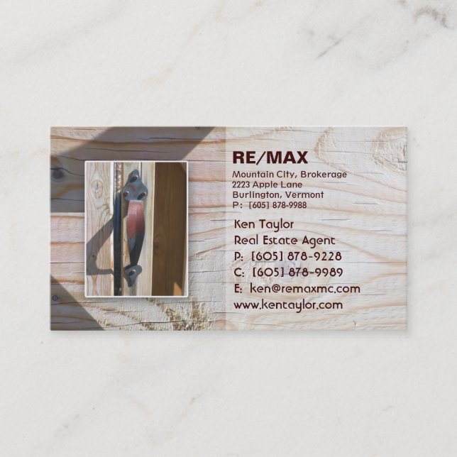 Real Estate Fence Business Card (Front)
