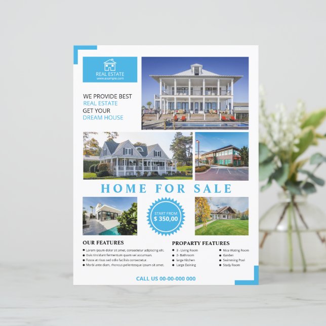 Real Estate Flyer Template (Standing Front)