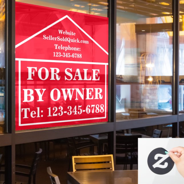 Real Estate FOR SALE BY OWNER Custom Modern (Restaurant Window)