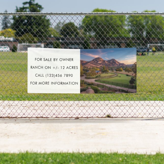 Real Estate For Sale By Owner Custom Photo Sales Banner (Insitu)