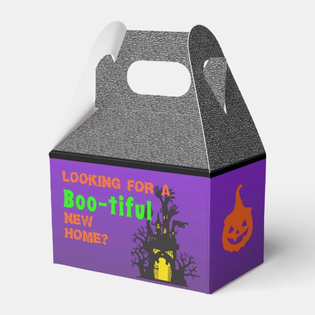 Real Estate Funny Haunted House Favour Box (Front Side)