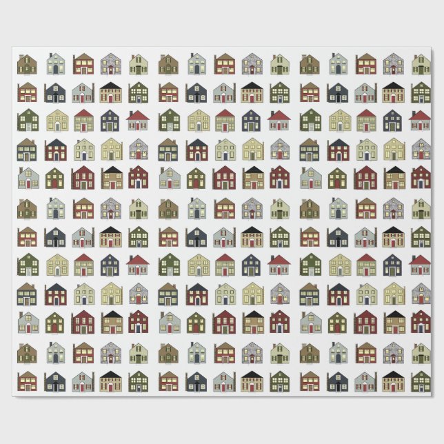 Real Estate Gift Wrapping Paper (Flat)