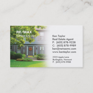 Real Estate Grey House Business Card
