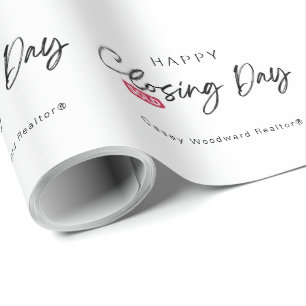 Real Estate Happy Closing Day Sold   Minimalist  Wrapping Paper