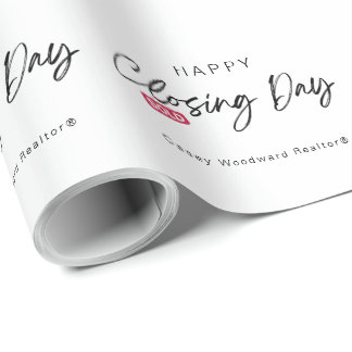 Real Estate Happy Closing Day Sold | Minimalist Wrapping Paper