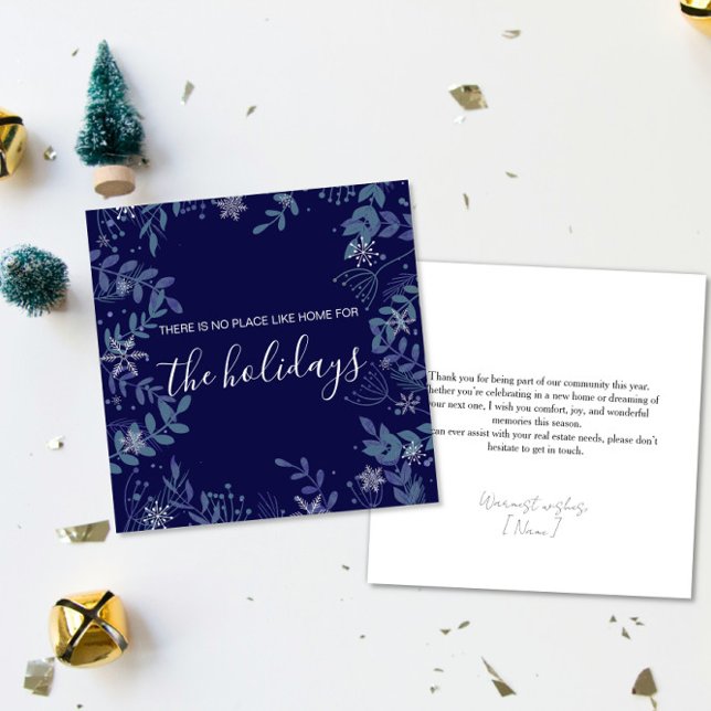 Real estate Happy holidays Christmas greeting  Card (Creator Uploaded)