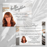 Real Estate Hello Neighbour  Flyer<br><div class="desc">Raise your brand awareness and generate new leads with this HELLO NEIGHBOR real estate marketing postcard. The modern design will catch the eye of your potential clients and let them know that you are the friendly,  knowledgeable real estate agent who understands their neighbourhood as well as they do!</div>