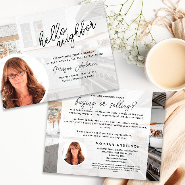 Real Estate Hello Neighbour  Postcard (Creator Uploaded)