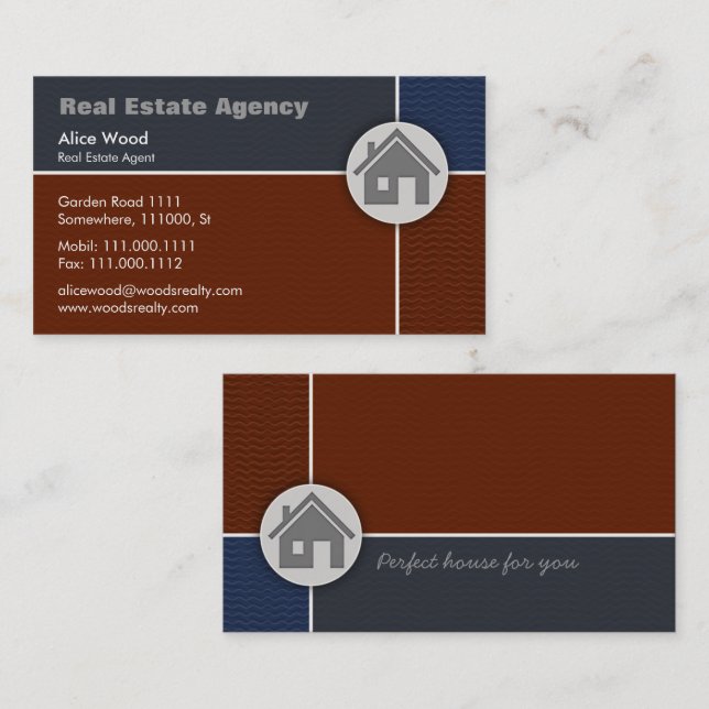 Real Estate | Home Business Card (Front/Back)