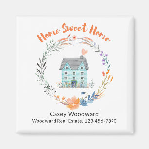 Real Estate Home Sweet Home Budget Promotional  Magnet