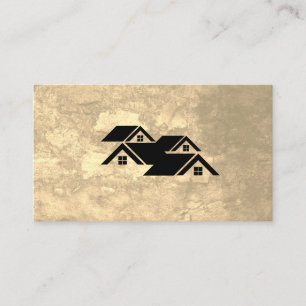 Real Estate Homes Grunge Business Card