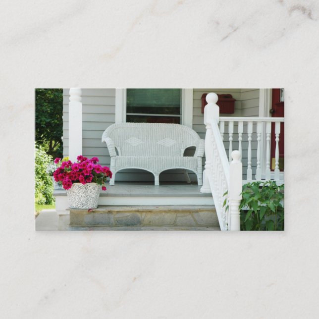 Real Estate House Porch Business Card (Front)