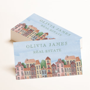 Real estate house renovation business card