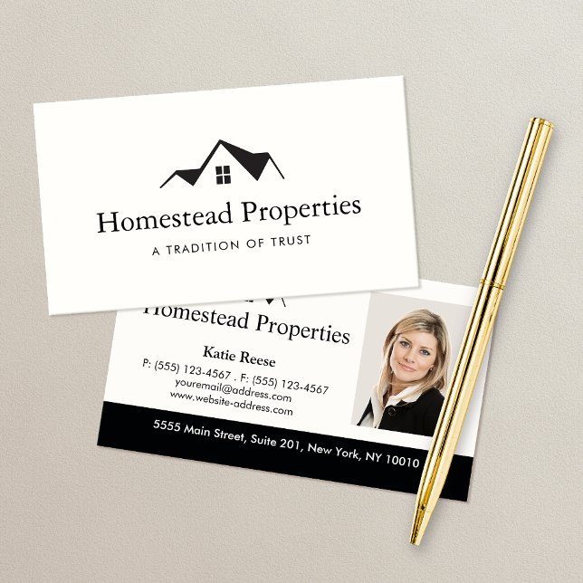 Real Estate House Roof Repair Business Card (Creator Uploaded)
