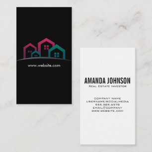 Real Estate Houses Logo Business Card
