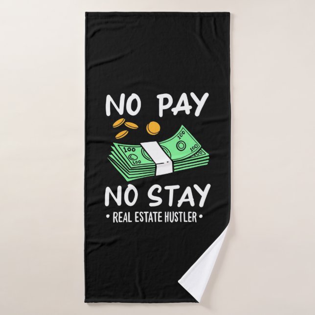 Real Estate Hustler Bath Towel (Bath Towel)