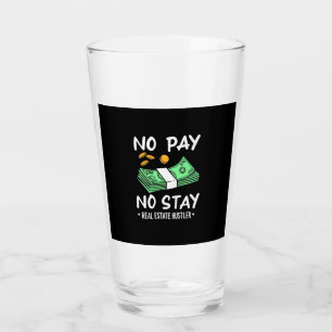 Real Estate Hustler Glass