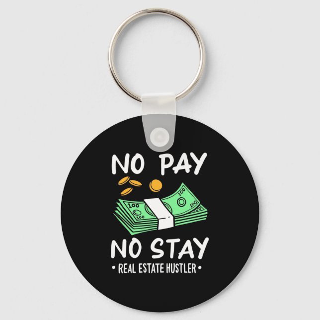 Real Estate Hustler Key Ring (Front)