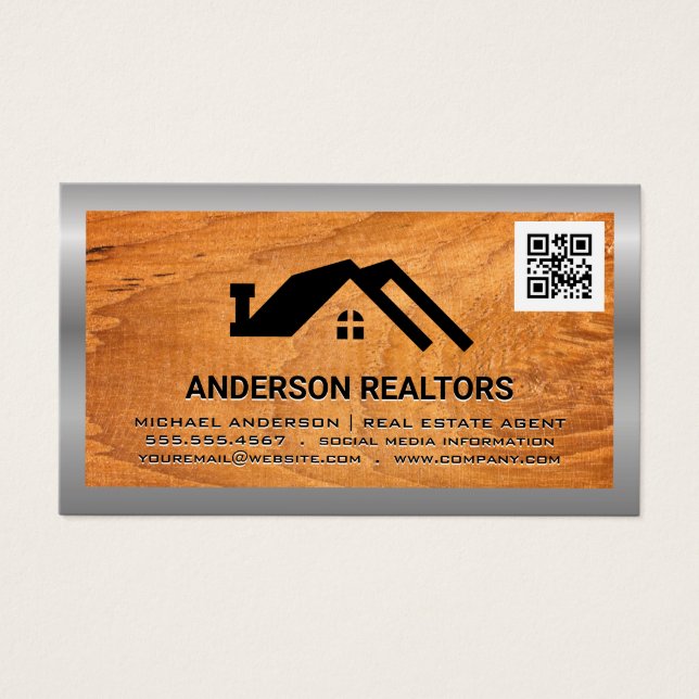 Real Estate Icon | qr code (Front)