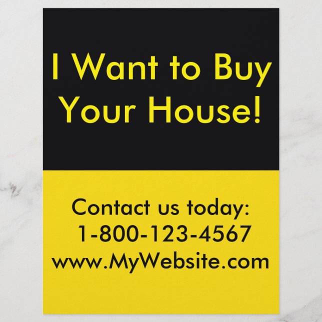 Real Estate Investor Flyer (Front)
