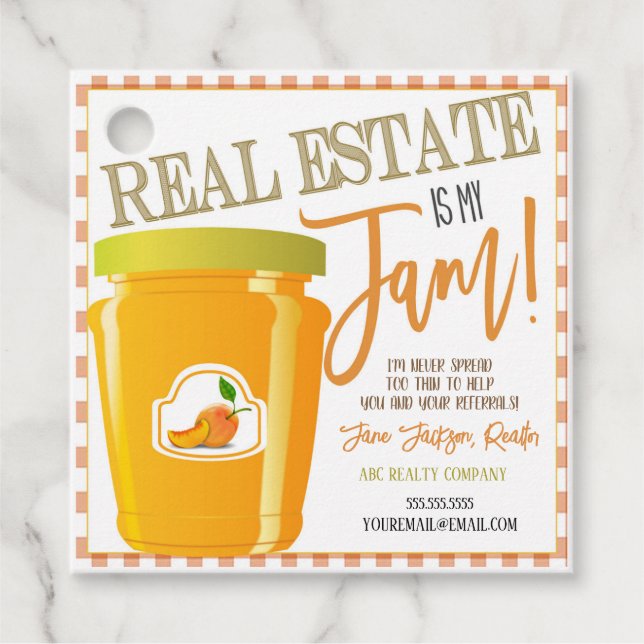 Real Estate is my Jam Pop By Tag (Front)