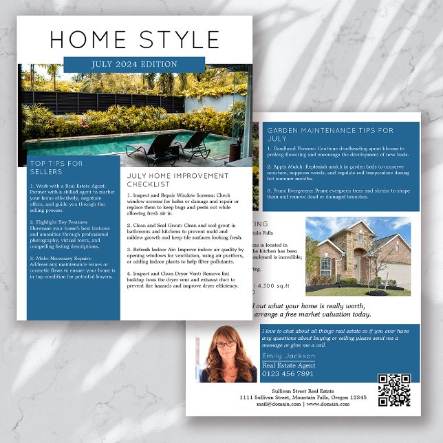 Real Estate July Newsletter Promotional Farming Flyer (Creator Uploaded)