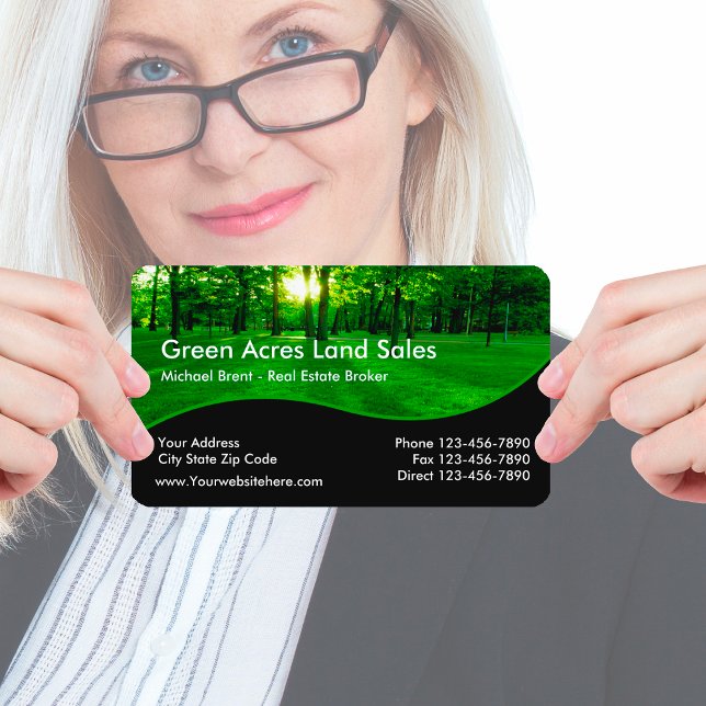 Real Estate Land Sales Business Card (Creator Uploaded)