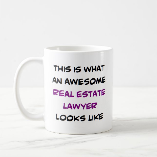 real estate lawyer, awesome coffee mug (Left)