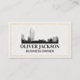 Real Estate logo   Building Schematics Business Card