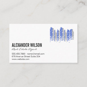 Real Estate Logo   Buildings Business Card
