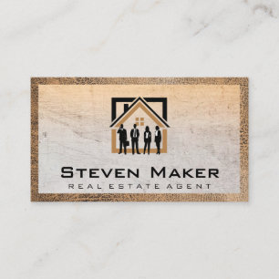 Real Estate Logo   Business People Card