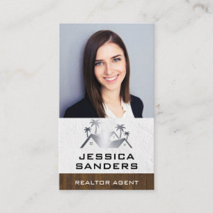 Real Estate Logo Business Woman Card