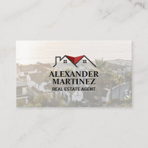 Real Estate Logo Properties by the Sea Business Card