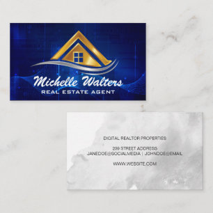 Real Estate Logo   Property Rentals Business Card