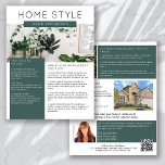 Real Estate March Newsletter Promotional Flyer<br><div class="desc">🏡 This HOME STYLE real estate marketing newsletter will raise your brand awareness and generate new leads. The modern design will catch the eye of your potential clients and let them know that you are the friendly, knowledgeable real estate agent. 📝 The template is easy to edit using the personalisation...</div>