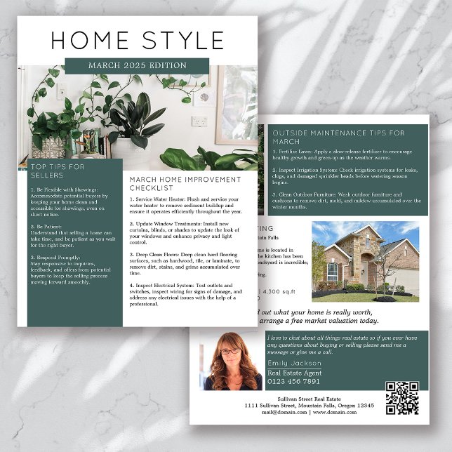 Real Estate March Newsletter Promotional Flyer (Creator Uploaded)