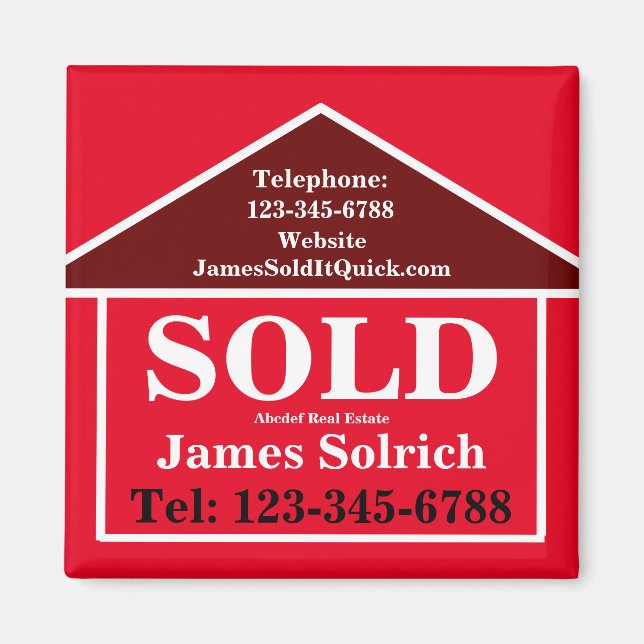  Real Estate MARKETING GIFT For Clients Modern  Magnet (Front)