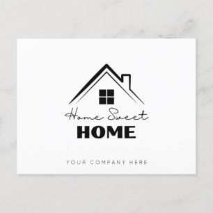 Real Estate Marketing Home Sweet Home  Postcard