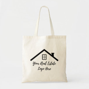 Real Estate Marketing Logo Promotional Tote Bag