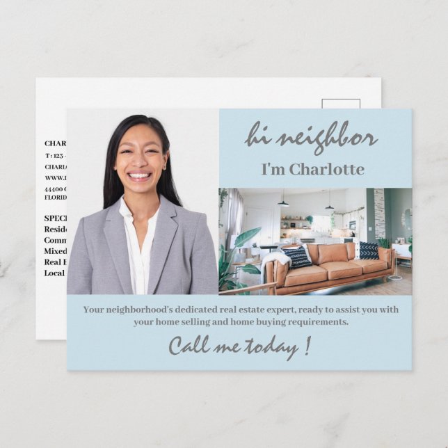 Real Estate Marketing  Postcard (Front/Back)