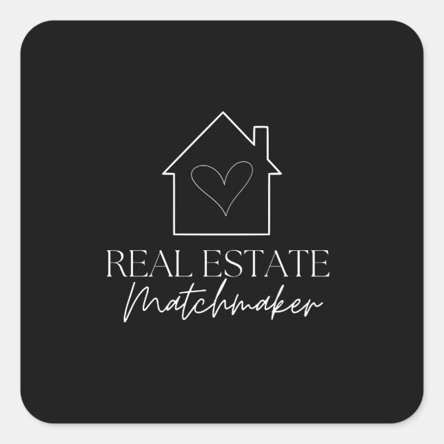 Real Estate Matchmaker Square Sticker (Front)