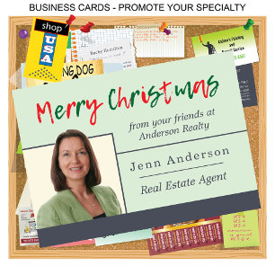 Real Estate Merry Christmas Personal Greeting Holiday Card