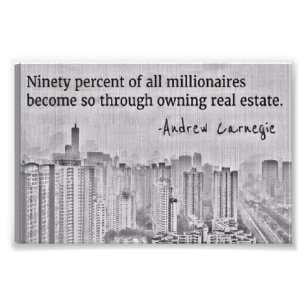 Real Estate Millionaire Investor Print 90% Rule