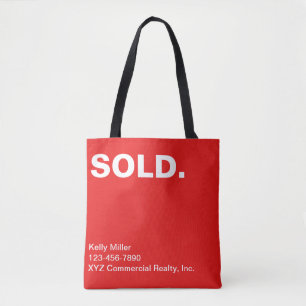 Real Estate Modern Marketing SOLD Personalised  Tote Bag